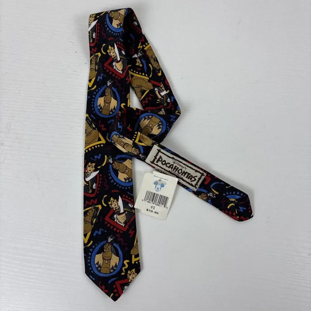 Vintage Disney Pocahontas Childrens Neck Tie With Original Tag!